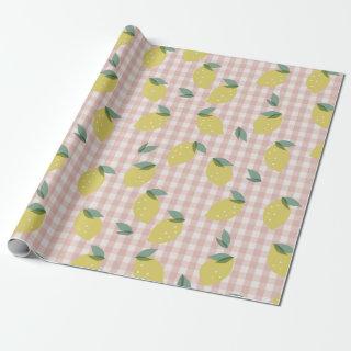 Lemonade Sunshine Pink Plaid