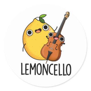 Lemoncello Funny Drink Pun  Classic Round Sticker