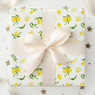 Lemons and Foliage Pattern
