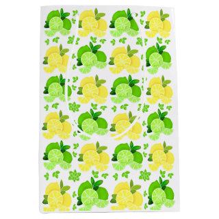 Lemons lime| lemon lime slices sunny citrus    medium gift bag