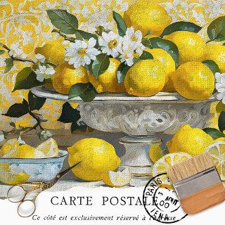 Lemons Rustic Farmhouse  Decoupage Tissue Paper