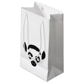 Lemur Face Silhouette Small Gift Bag