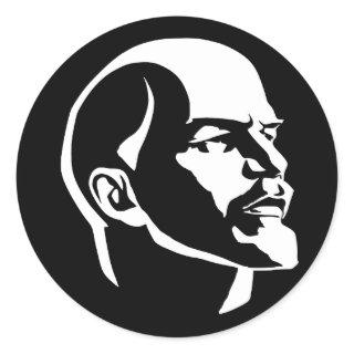 Lenin Head Classic Round Sticker