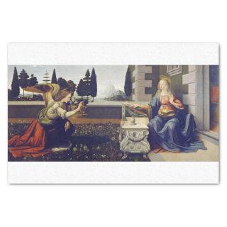 Leonardo Da Vinci | The Annunciation (circa 1472) Tissue Paper