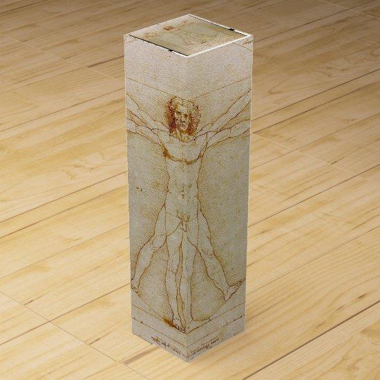 Leonardo Da Vinci, The Vitruvian Man,Renaissance Wine Gift Box