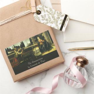 Leonardo da Vinci's Annunciation of the Lord Rectangular Sticker