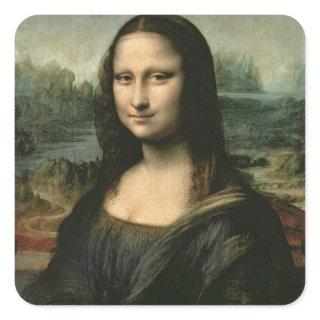 Leonardo Vinci | Mona Lisa, c.1503-6 Square Sticker