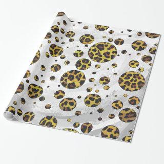 Leopard Brown and Yellow Polka Dot