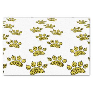 Leopard Paw Print Tissue Paper