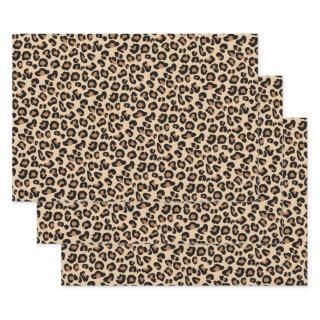 Leopard Print, Classic Black and Tan  Sheets