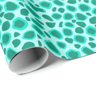 Leopard Print - Turquoise and Aqua
