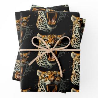 Leopard roaring attack head  sheets