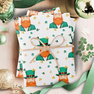 Leprechaun Clover Shamrock Patrick's Day  Sheets