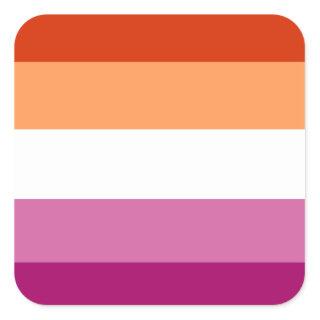 Lesbian Flag Square Sticker