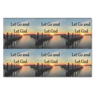 LET GO AND LET GOD SUNSET TISSUE PAPER