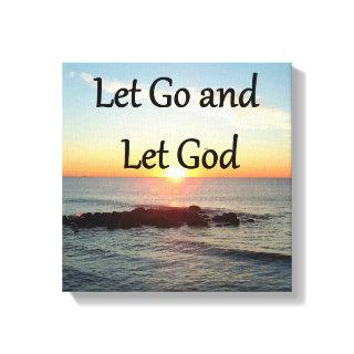 LET GO AND LET GONE SUNRISE DESIGN CANVAS PRINT