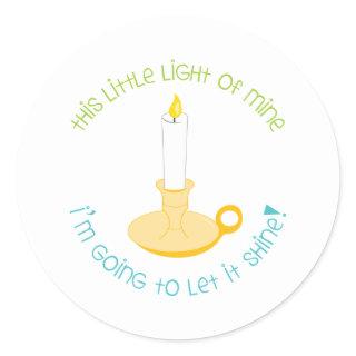 Let It Shine Classic Round Sticker