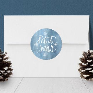 Let It Snow | Holiday Classic Round Sticker