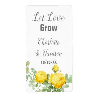 Let Love Grow Seed Packet Wedding Favor label