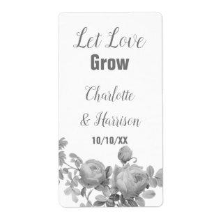 Let Love Grow Seed Packet Wedding Favor label