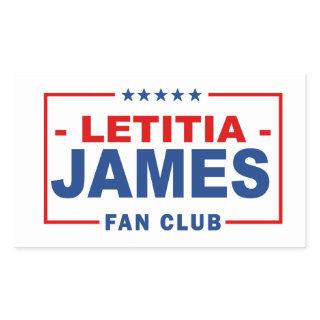 Letitia James Fan Club Rectangular Sticker