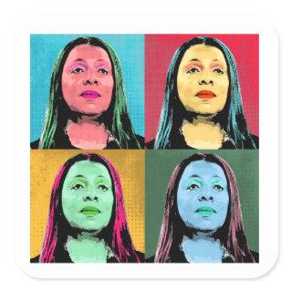 Letitia James Pop Art Design Square Sticker