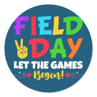 Let's Do This Field Day Thing Teacher Student Classic Round Sticker