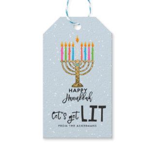 Let's Get Lit | Hanukkah Gift Tags