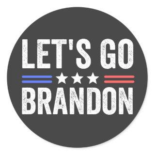 Let's Go Brandon Classic Round Sticker