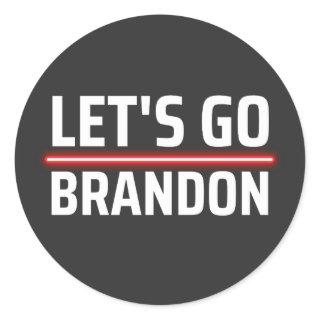 let's go brandon classic round sticker