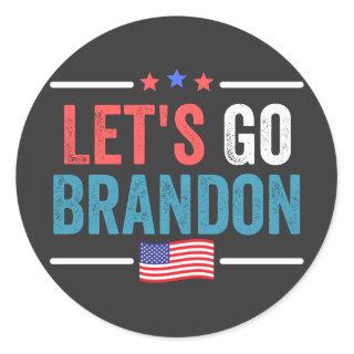 Let's Go Brandon Classic Round Sticker
