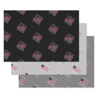 Let's Go Brandon Distressed Flag Joe Biden  Wrappi  Sheets