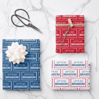 Let's Go Brandon Funny Patriotic Christmas  Sheets