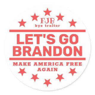 Let's Go Brandon II  Classic Round Sticker