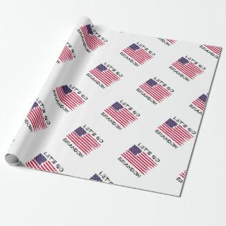 Let's Go Brandon Joe Biden Distressed Flag