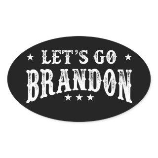 Let's Go Brandon Oval Sticker