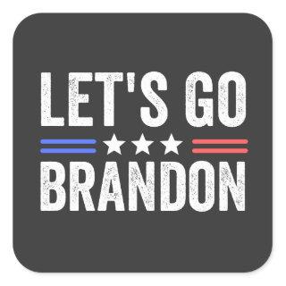 Let's Go Brandon Square Sticker