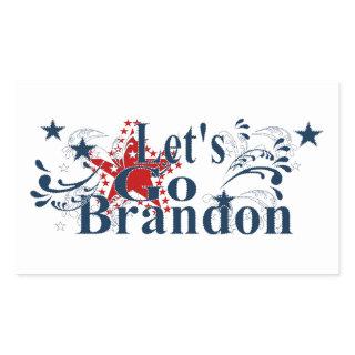 Let's Go Brandon Star Spangled Stickers