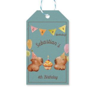 Let's Party Capybara Style Gift Tags