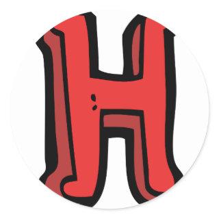 Letter H Stickers
