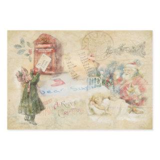 Letter to Santa Vintage Christmas  Sheets