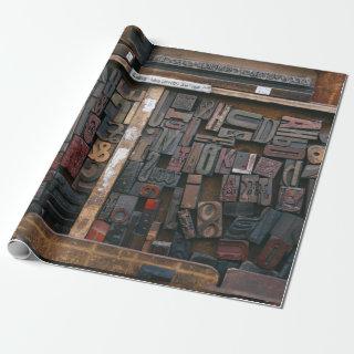 Letterpress Wood Type Decoupage