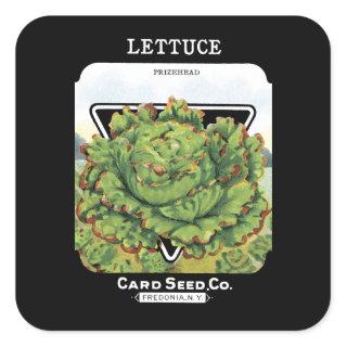 Lettuce Seed Packet Label