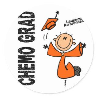 Leukemia CHEMO GRAD 1 Classic Round Sticker