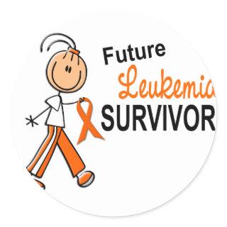 Leukemia Future Survivor SFT Classic Round Sticker