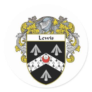 Lewis Coat of Arms (Mantled) Classic Round Sticker