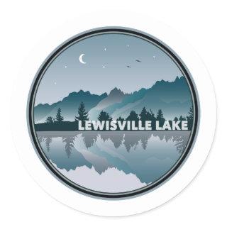 Lewisville Lake Texas Reflection Classic Round Sticker