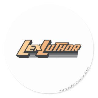 Lex Luthor - One line Classic Round Sticker