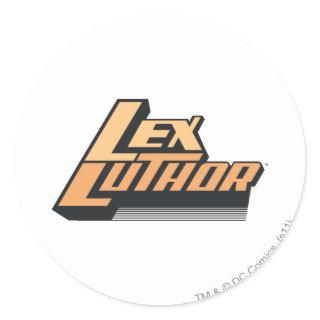 Lex Luthor - Two Lines Classic Round Sticker