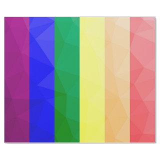 LGBT flag rainbow lines geometric mesh pattern